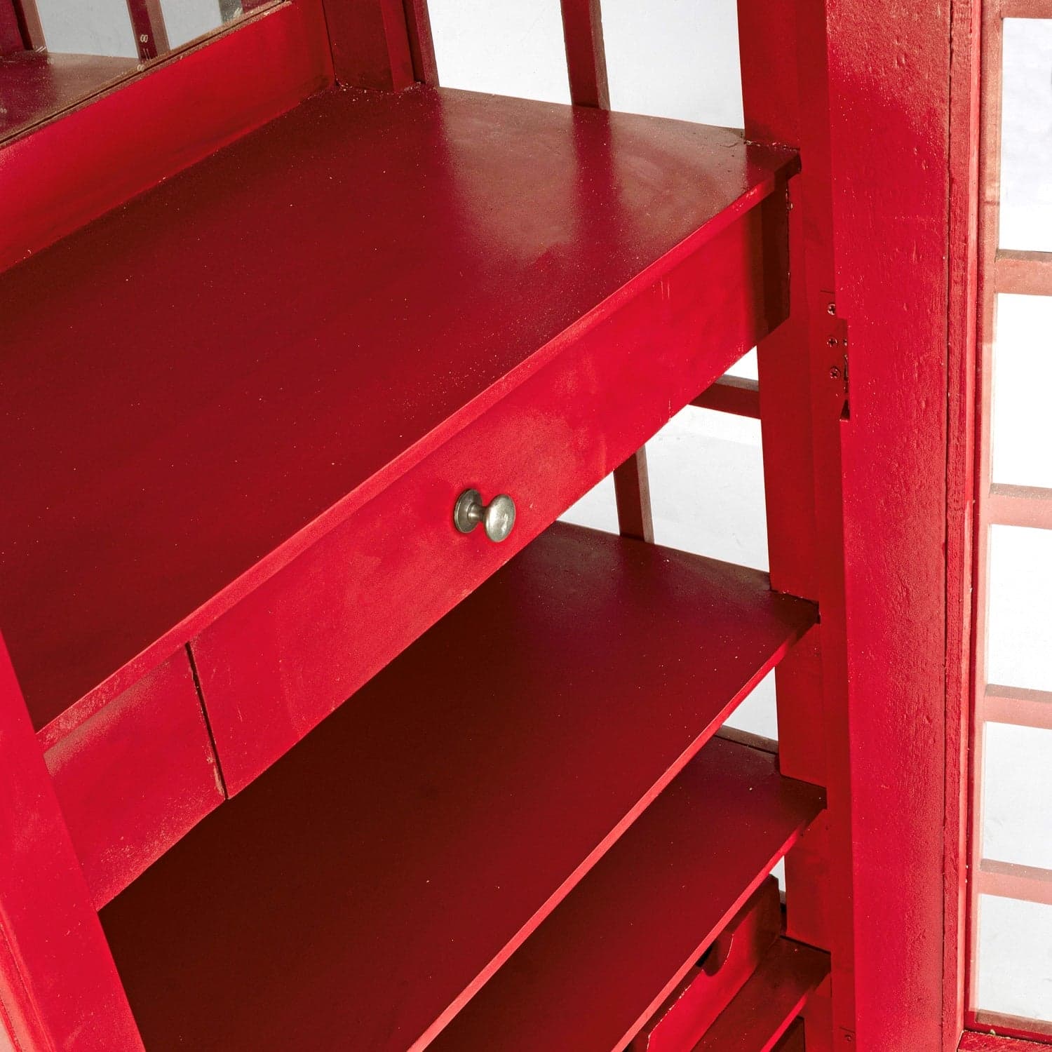 Libreria cabina telefonica Inglese Rossa, Mobile Bar londinese con vetri laterali in Librerie Decor Space - Altamura, commercioVirtuoso.it