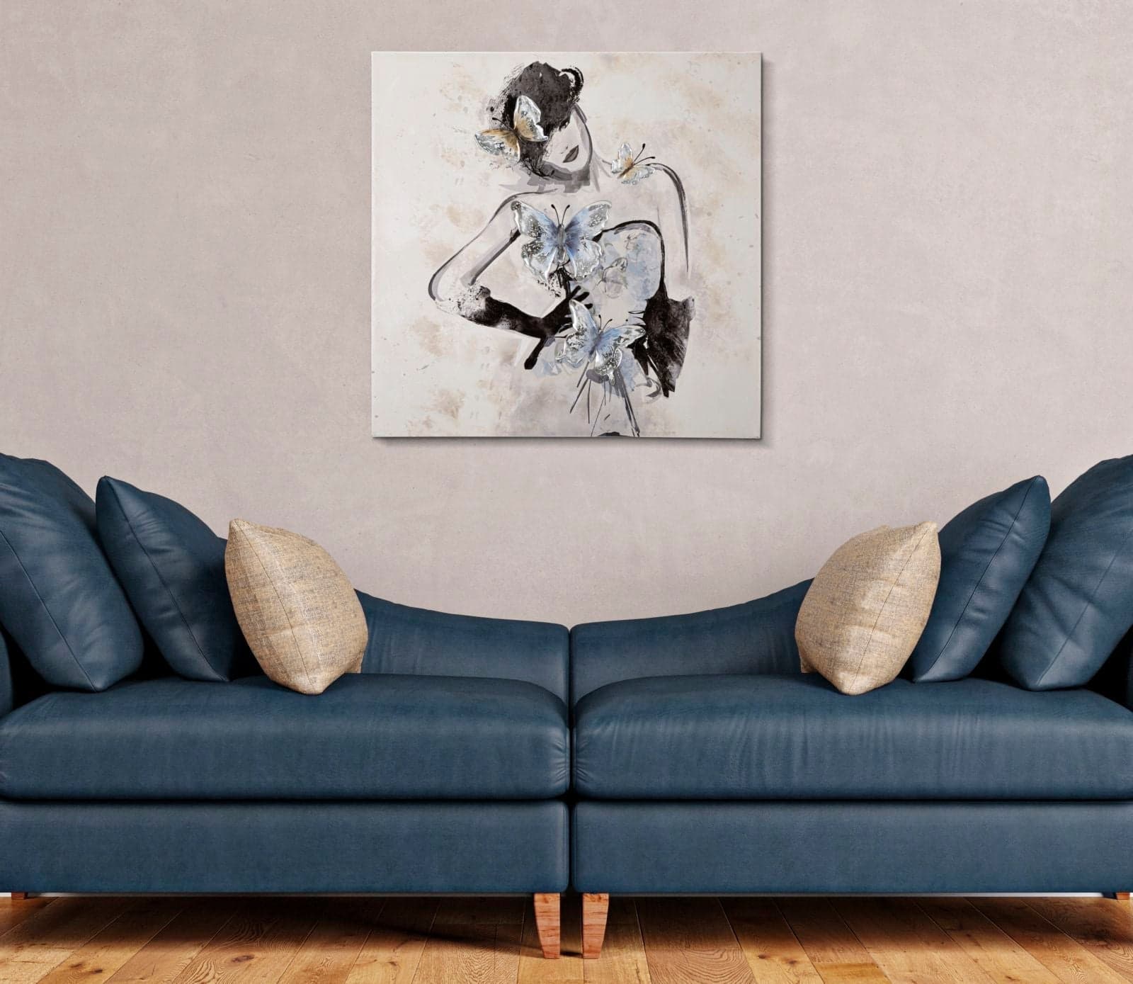 Dipinto su tela donna con telaio in legno per decorazioni ambienti in Poster e stampe Decor Space - Altamura, commercioVirtuoso.it
