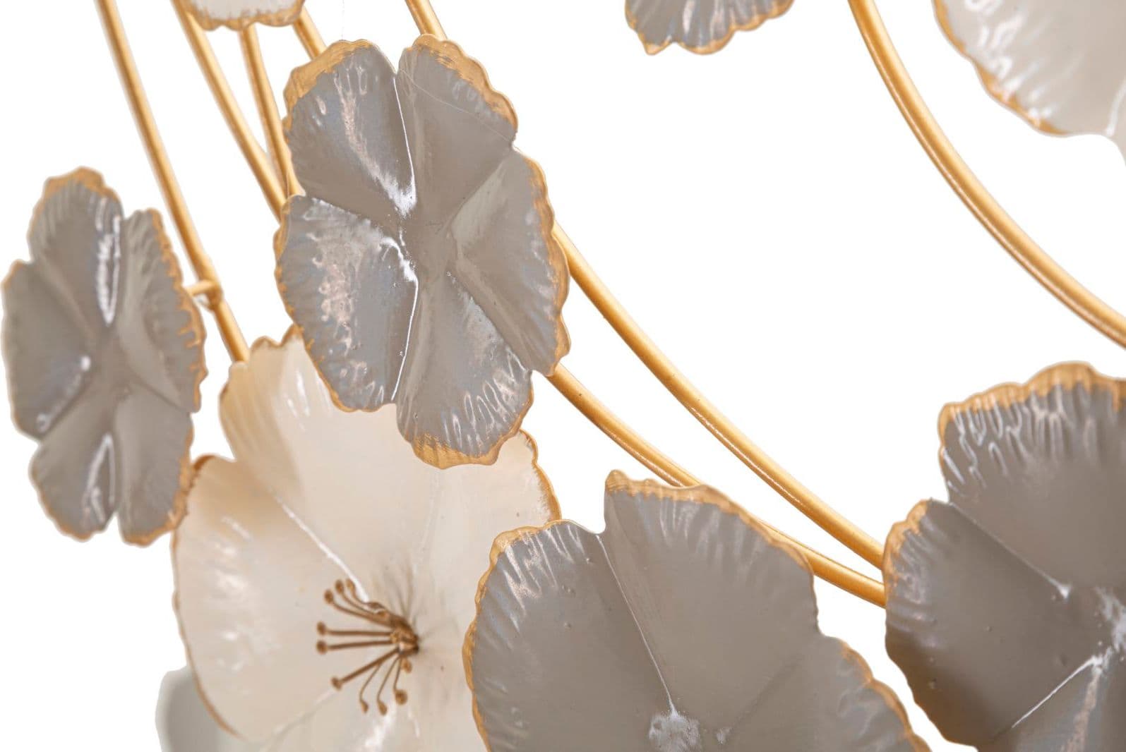 Pannello decorativo vortice di fiori in ferro per decorazioni ambienti in Sculture a parete Decor Space - Altamura, commercioVirtuoso.it