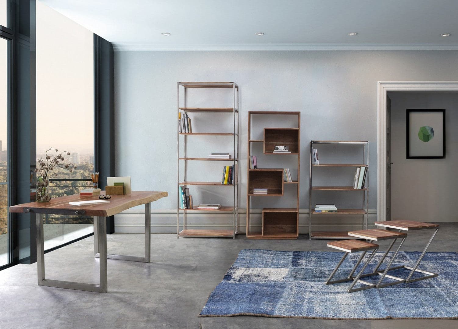 Libreria "Corbin" porta oggetti, mobile per interno in Librerie Decor Space - Altamura, commercioVirtuoso.it