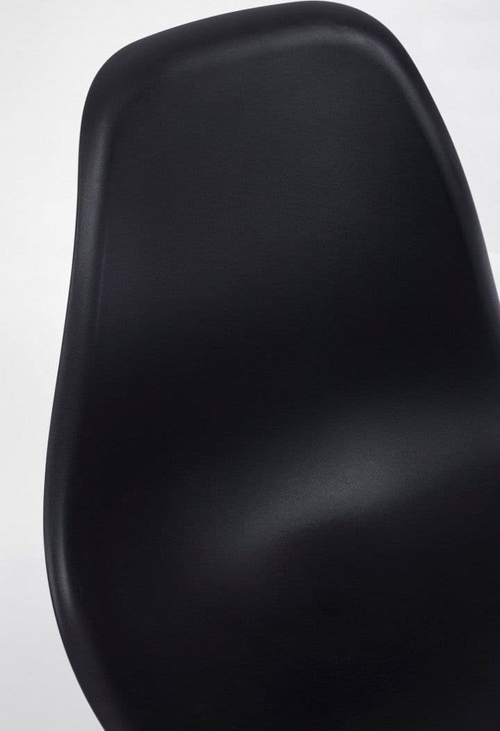 Sedia "Mandy" con gambe in acciaio verniciate effetto legno naturale, per arredo interno 53 x 46 x h 82 cm - 22