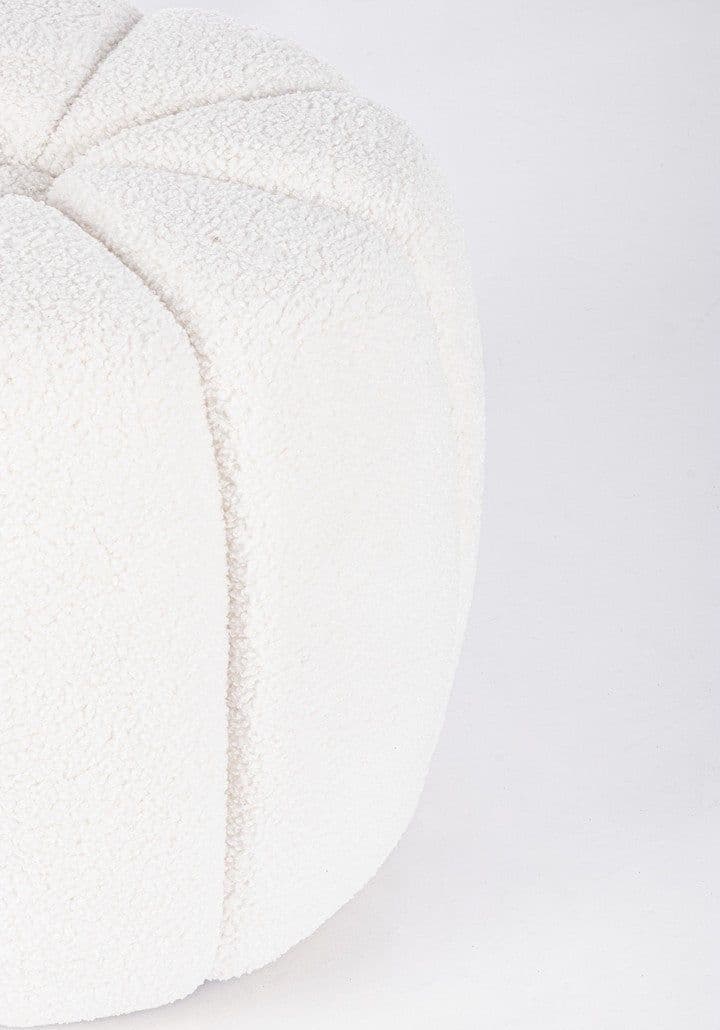 Poltrona Pouf "Cointa" per interno, con struttura in legno di pino e compensato da 40x40x45 cm in Ottomane e poggiapiedi Decor Space - Altamura, commercioVirtuoso.it