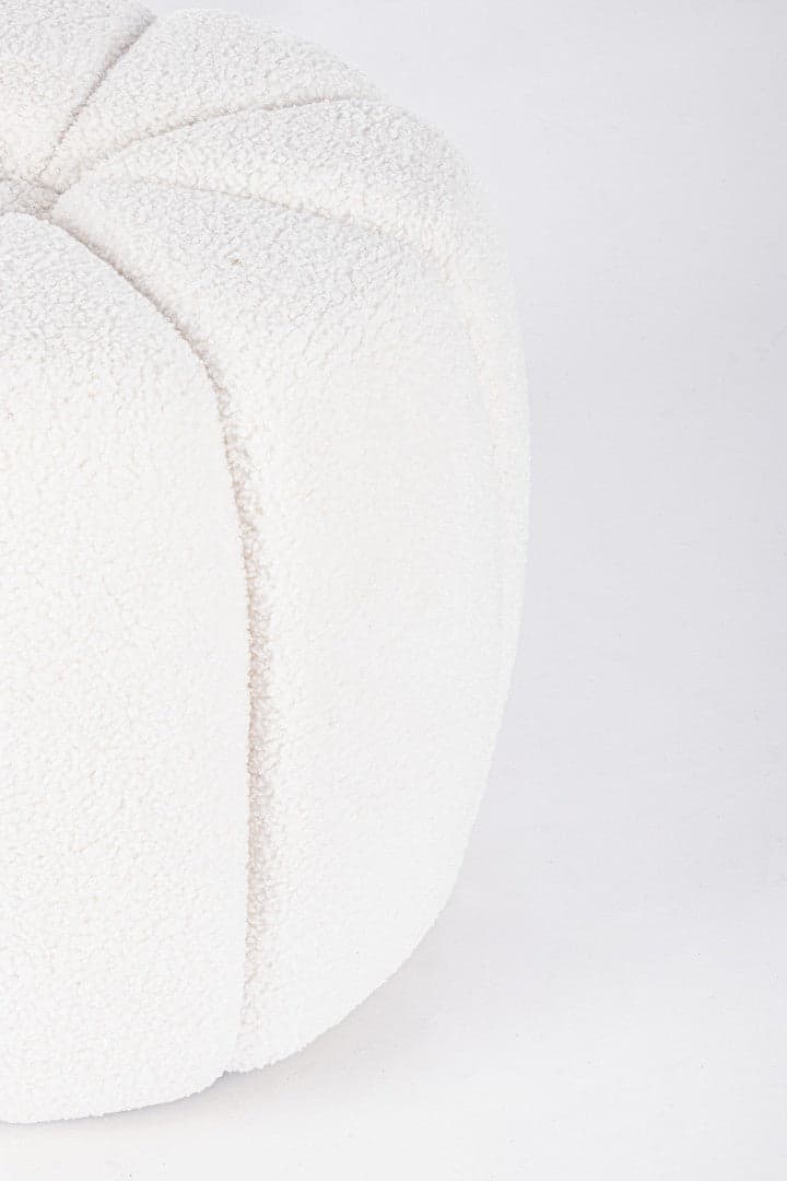 Poltrona Pouf "Cointa" per interno, con struttura in legno di pino e compensato da 40x40x45 cm in Ottomane e poggiapiedi Decor Space - Altamura, commercioVirtuoso.it