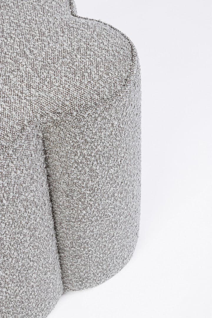 Poltrona Pouf "Cointa" per interno, con struttura in legno di pino e compensato da 40x40x45 cm in Ottomane e poggiapiedi Decor Space - Altamura, commercioVirtuoso.it