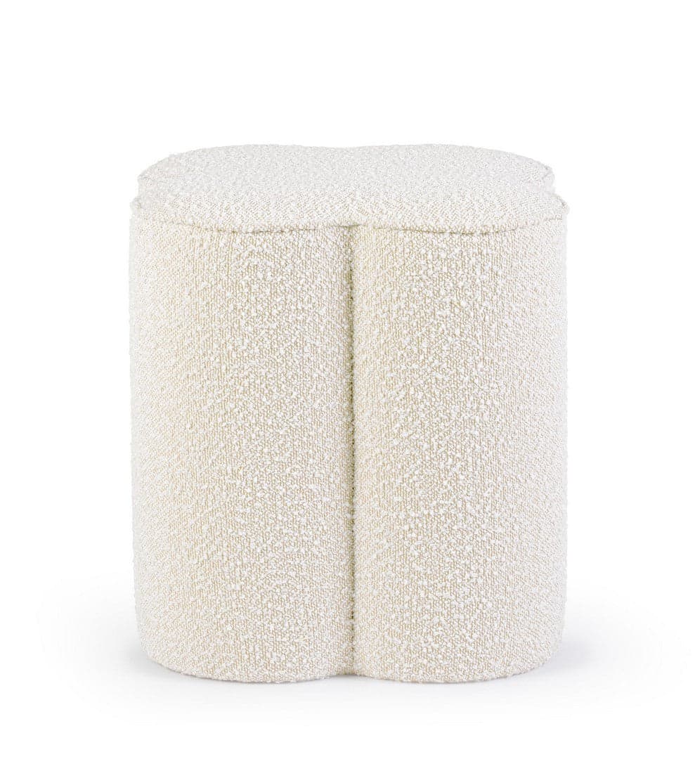 Poltrona Pouf "Cointa" per interno, con struttura in legno di pino e compensato da 40x40x45 cm in Ottomane e poggiapiedi Decor Space - Altamura, commercioVirtuoso.it