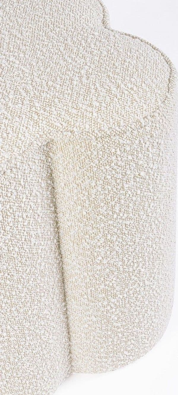 Poltrona Pouf "Cointa" per interno, con struttura in legno di pino e compensato da 40x40x45 cm in Ottomane e poggiapiedi Decor Space - Altamura, commercioVirtuoso.it