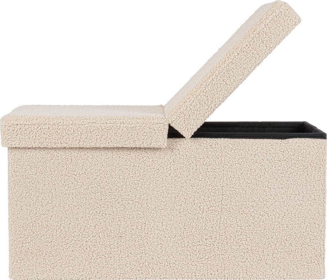 Poltrona Pouf "Joris" per interno, con struttura in mdf in Ottomane e poggiapiedi Decor Space - Altamura, commercioVirtuoso.it