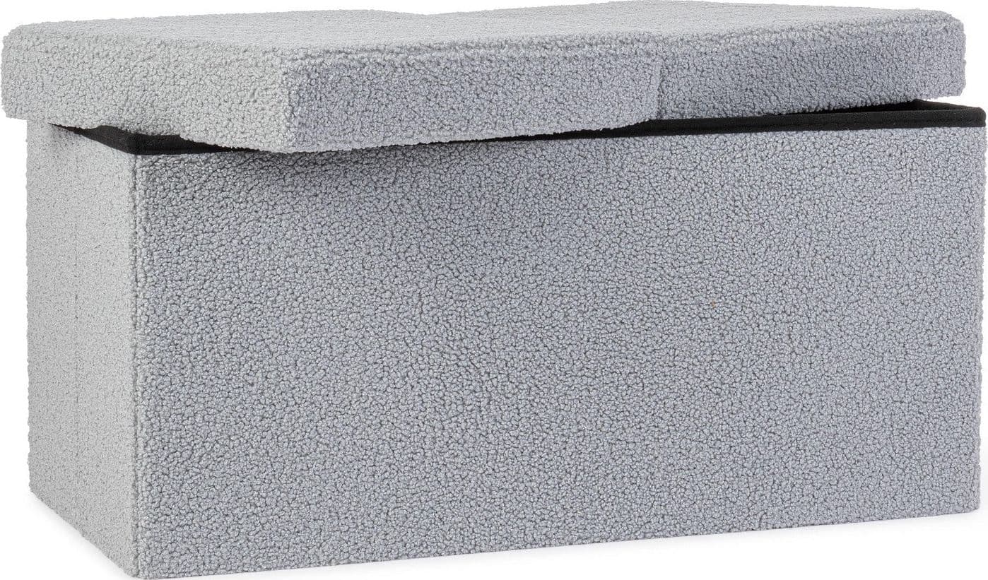 Poltrona Pouf "Joris" per interno, con struttura in mdf in Ottomane e poggiapiedi Decor Space - Altamura, commercioVirtuoso.it