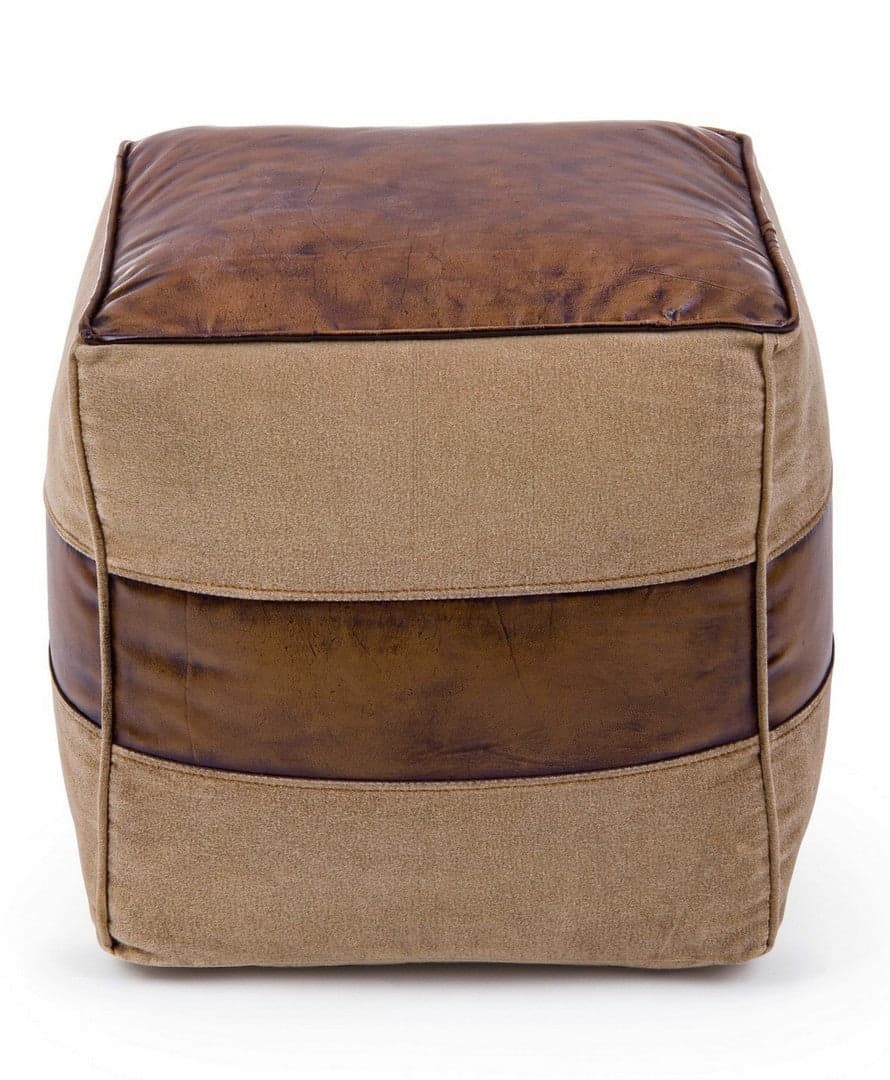 Poltrona Pouf "Charleston" per interno, con imbottitura in cotone da 40x40x40cm in Ottomane e poggiapiedi Decor Space - Altamura, commercioVirtuoso.it