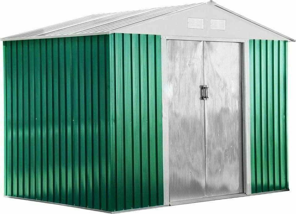 immagine-2-habit-box-casetta-arredo-giardino-esterno-lamiera-verde-zincata-261x181xh198cm-basic-l-cod.-ha42875-ean-8053323382546