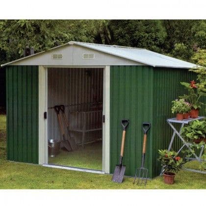 immagine-7-habit-box-casetta-arredo-giardino-esterno-lamiera-verde-zincata-261x181xh198cm-basic-l-cod.-ha42875-ean-8053323382546