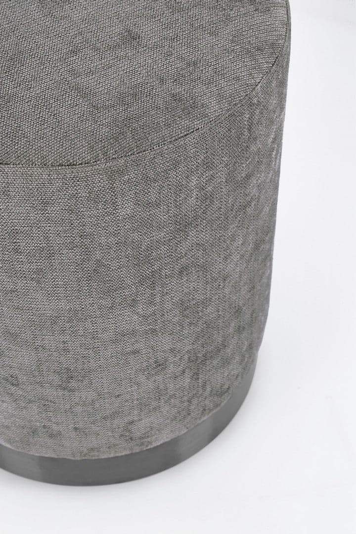 Poltrona Pouf "Ernestine" per interno, con struttura in legno di pino e mdf da Ø35 x 42h cm in Ottomane e poggiapiedi Decor Space - Altamura, commercioVirtuoso.it