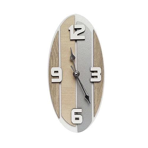 Orologio da parete con base ed inserti in legno mdf verniciato. Disponibile in diverse misure. in Orologi da parete Decor Space - Altamura, commercioVirtuoso.it