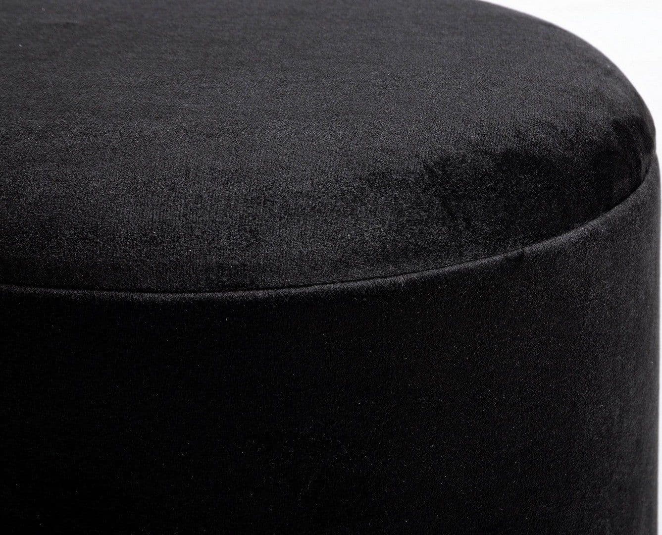 Poltrona Pouf "Polina" per interno, con struttura in mdf e compensato da Ø34.5x45h cm in Ottomane e poggiapiedi Decor Space - Altamura, commercioVirtuoso.it