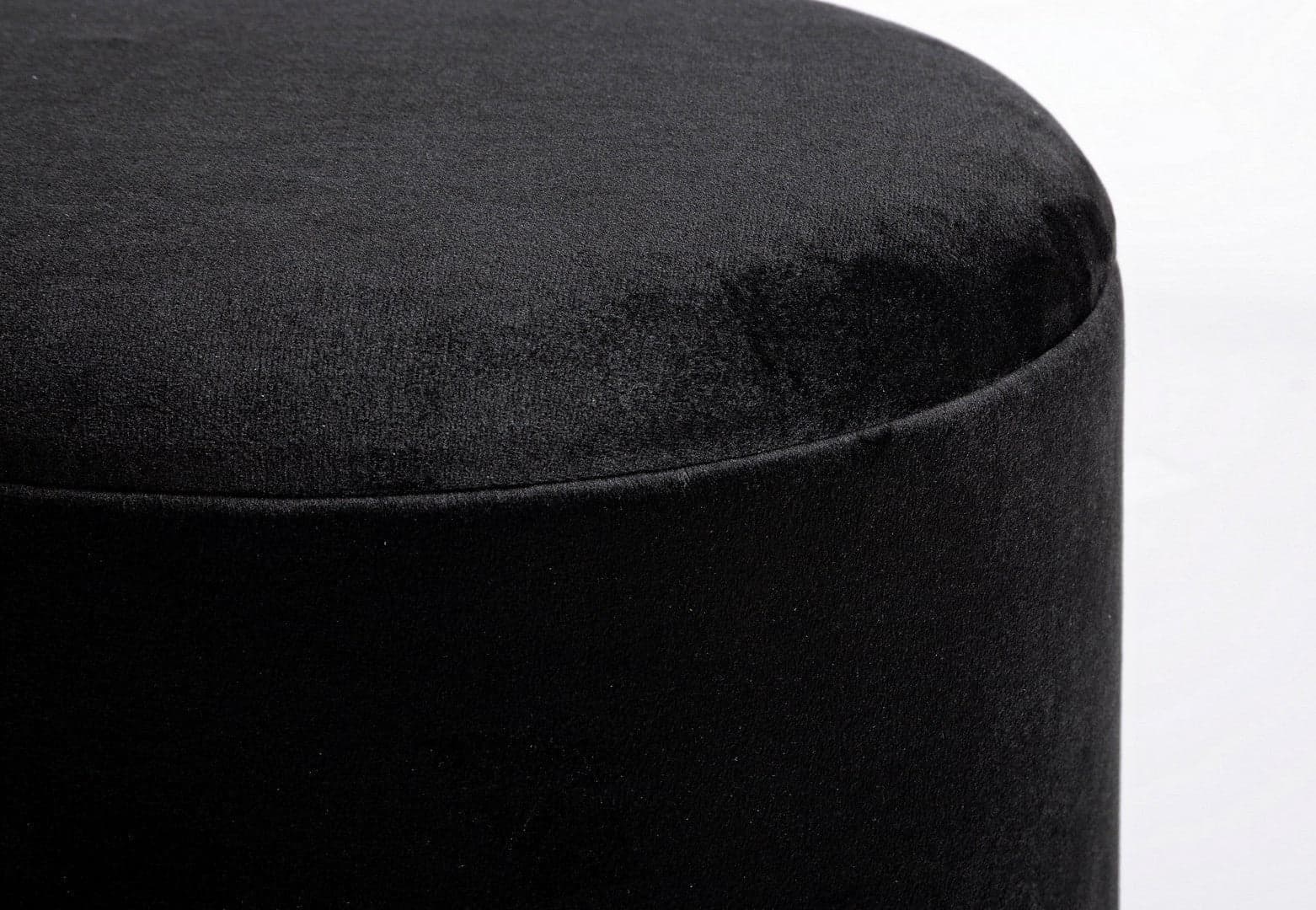 Poltrona Pouf "Polina" per interno, con struttura in mdf e compensato da Ø34.5x45h cm in Ottomane e poggiapiedi Decor Space - Altamura, commercioVirtuoso.it