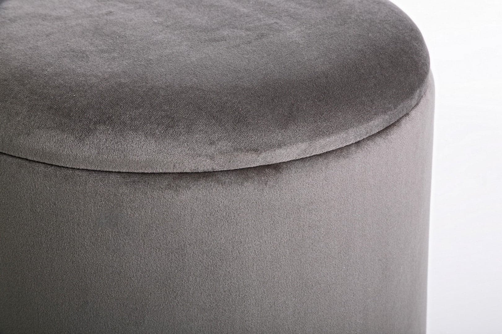 Poltrona Pouf "Polina" per interno, con struttura in mdf e compensato da Ø34.5x45h cm in Ottomane e poggiapiedi Decor Space - Altamura, commercioVirtuoso.it
