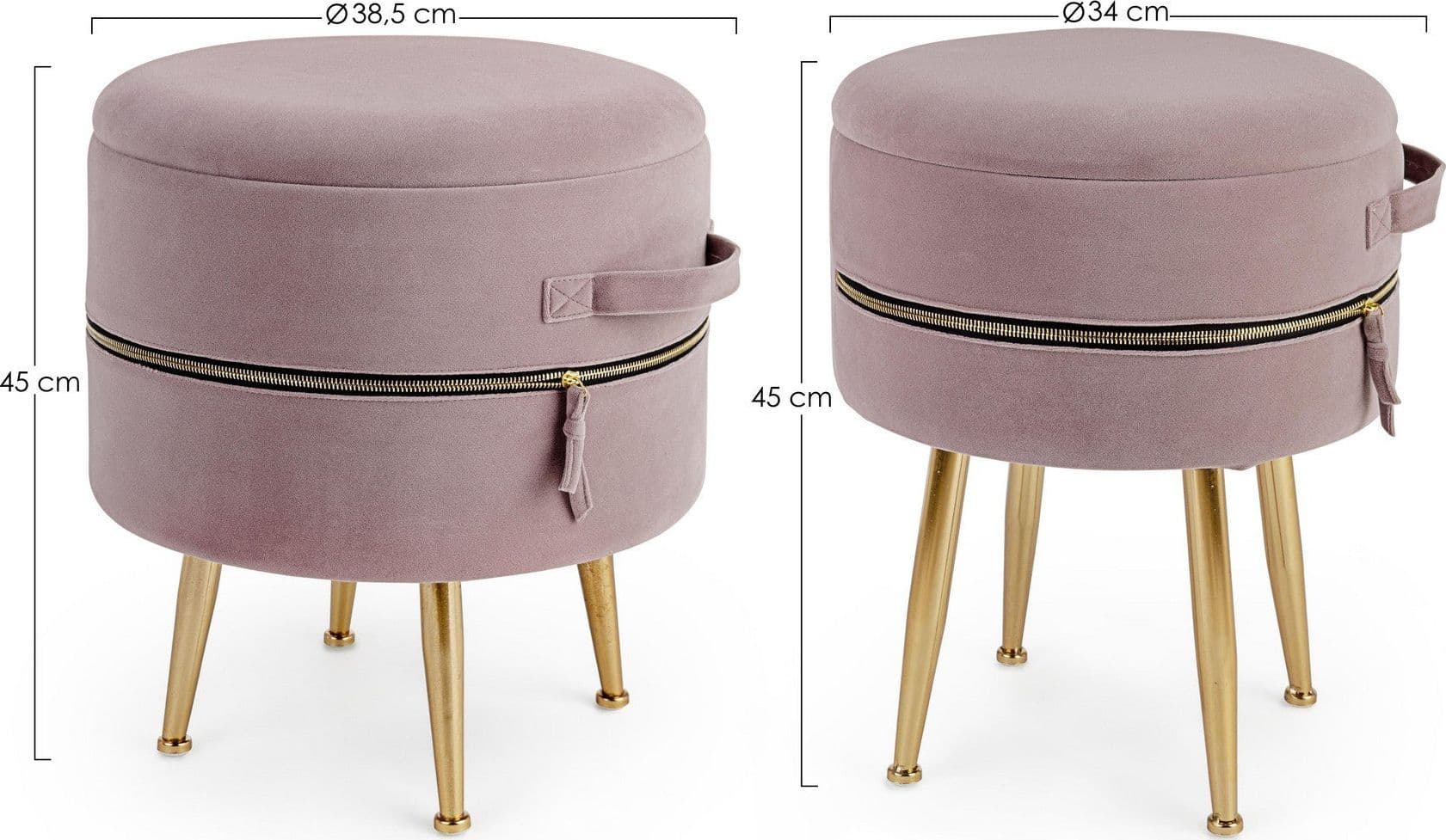 Poltrona Pouf "Pavlina" per interno, con struttura in mdf e compensato set da 2 pezzi in Ottomane e poggiapiedi Decor Space - Altamura, commercioVirtuoso.it