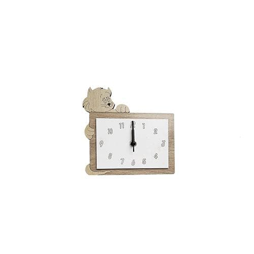Orologio in legno mdf sagomato con base, vari personaggi. Misure cm. 17 x 17 in Orologi da parete Decor Space - Altamura, commercioVirtuoso.it
