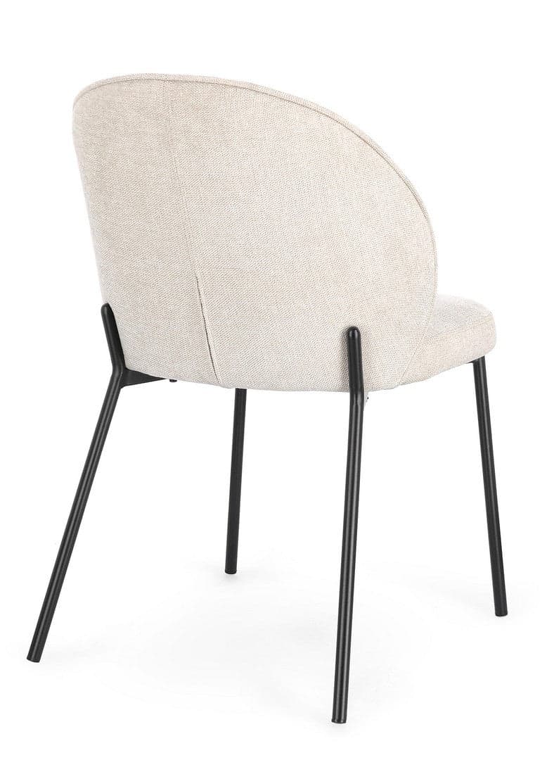 Sedia "Wendy" con struttura in acciaio, per arredo interno 54 x 60 x h 83 cm in Sedie Decor Space - Altamura, commercioVirtuoso.it