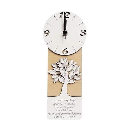 Orologio in legno mdf e strass. Ideale come regalo per ricorrenze. Misure cm. 10 x 24,5 h. in Orologi da parete Decor Space - Altamura, commercioVirtuoso.it