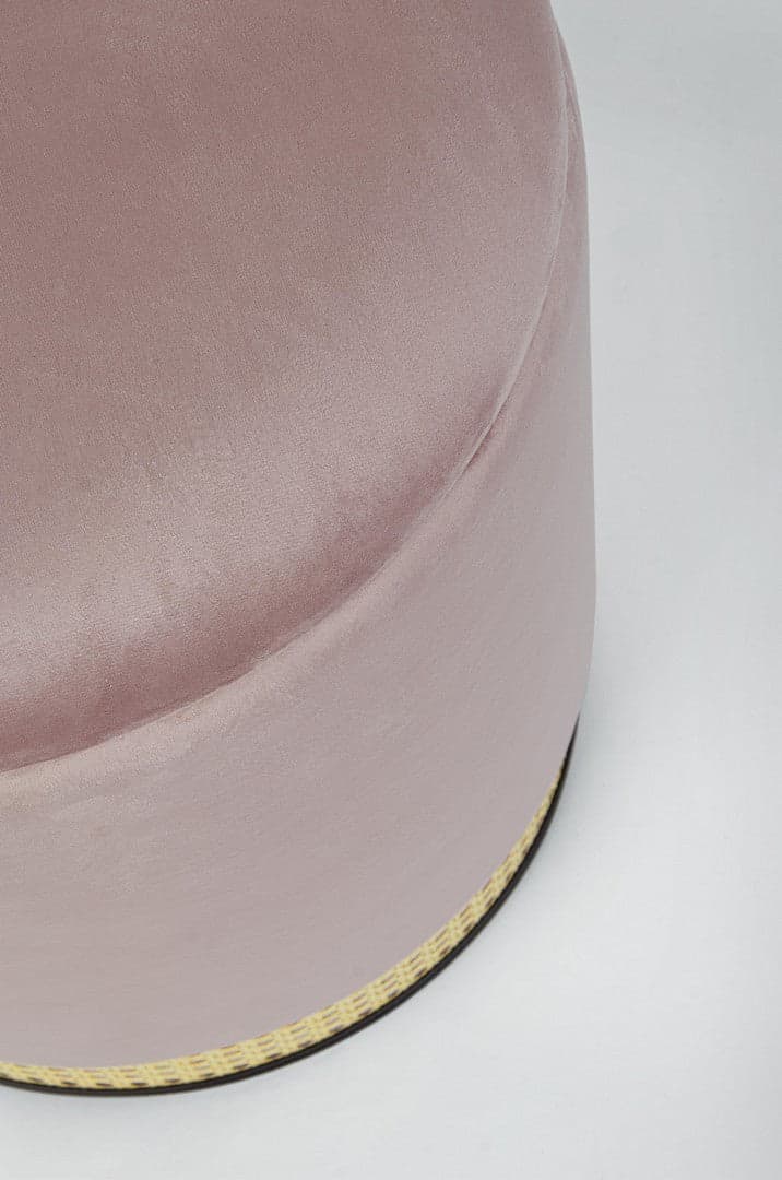 Poltrona Pouf "Milena" per interno, con struttura in mdf e compensato, set da 2 pezzi in Ottomane e poggiapiedi Decor Space - Altamura, commercioVirtuoso.it