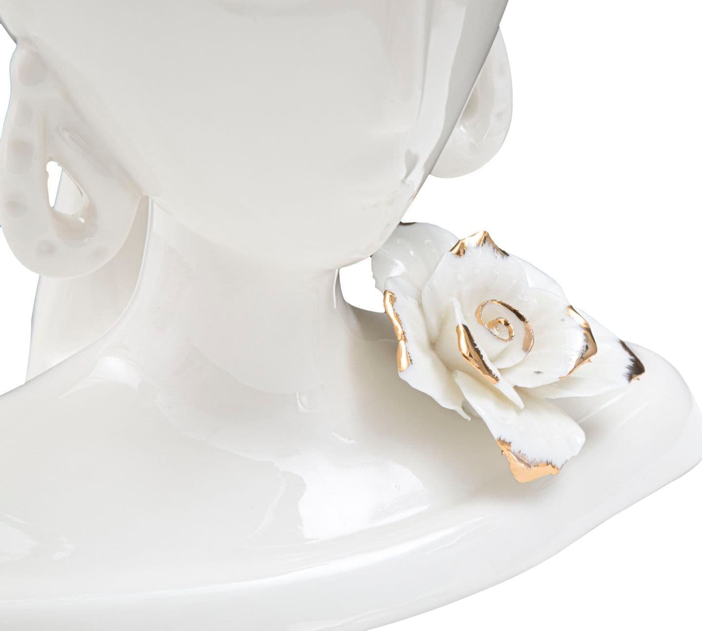 Vaso giovane donna in porcellana bianca per decorazioni ambienti in Vasi Decor Space - Altamura, commercioVirtuoso.it