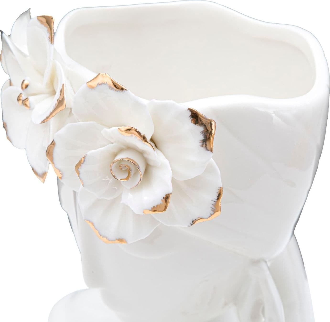 Vaso giovane donna in porcellana bianca per decorazioni ambienti in Vasi Decor Space - Altamura, commercioVirtuoso.it