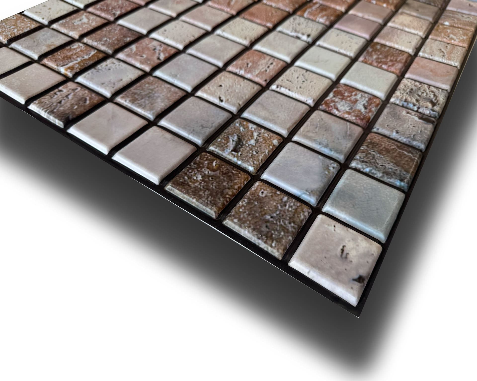 Pannelli 3D Rivestimento a parete in PVC effetto MOSAICO PIETRA 96x48cm Realistici, isolanti, idrorepellenti. in Decorazioni a parete Eternal Parquet - Ariano Irpino, commercioVirtuoso.it