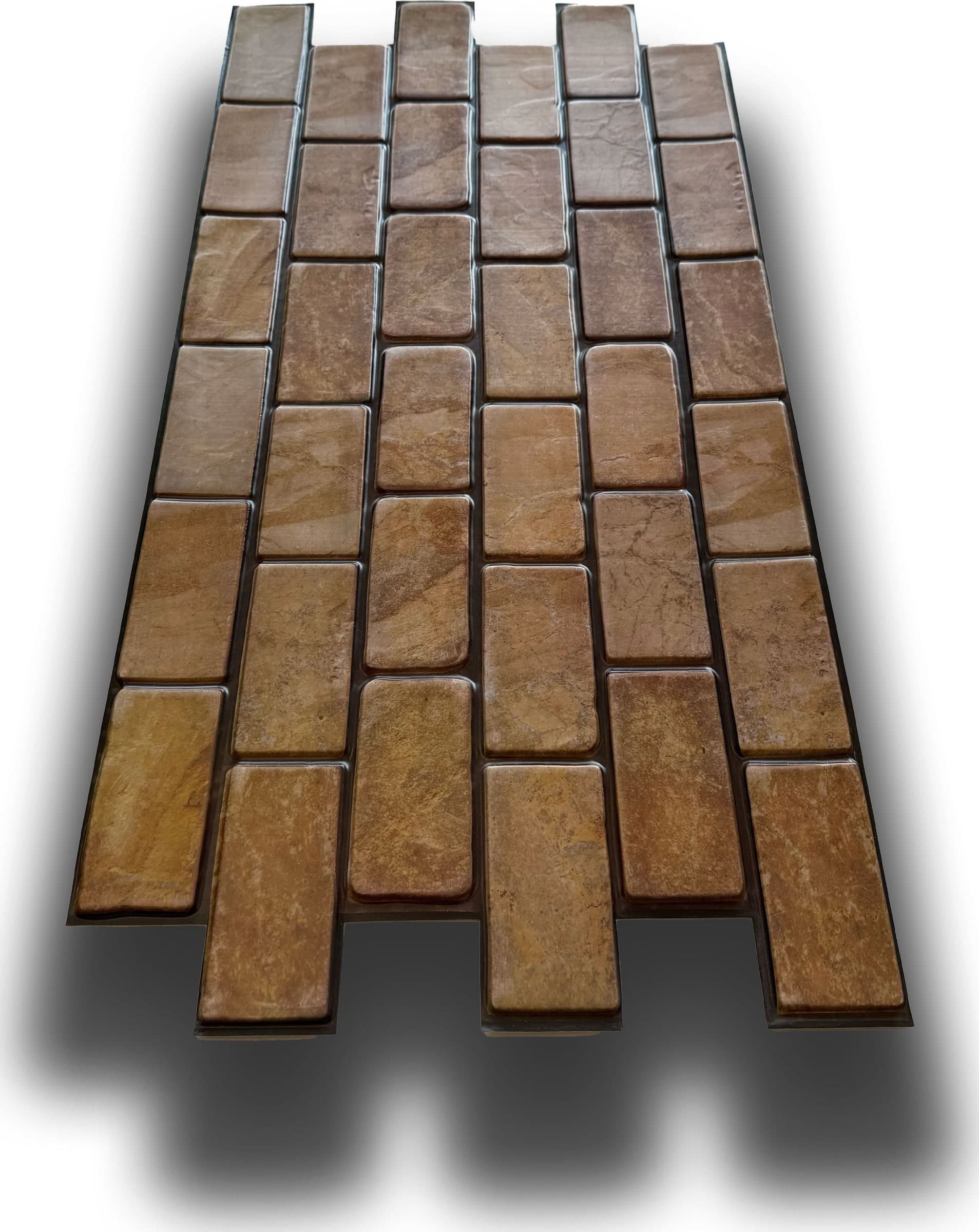 Pannelli 3D Rivestimento a parete in PVC effetto MATTONI TERRA 96x48cm Realistici, isolanti, idrorepellenti. in Decorazioni a parete Eternal Parquet - Ariano Irpino, commercioVirtuoso.it
