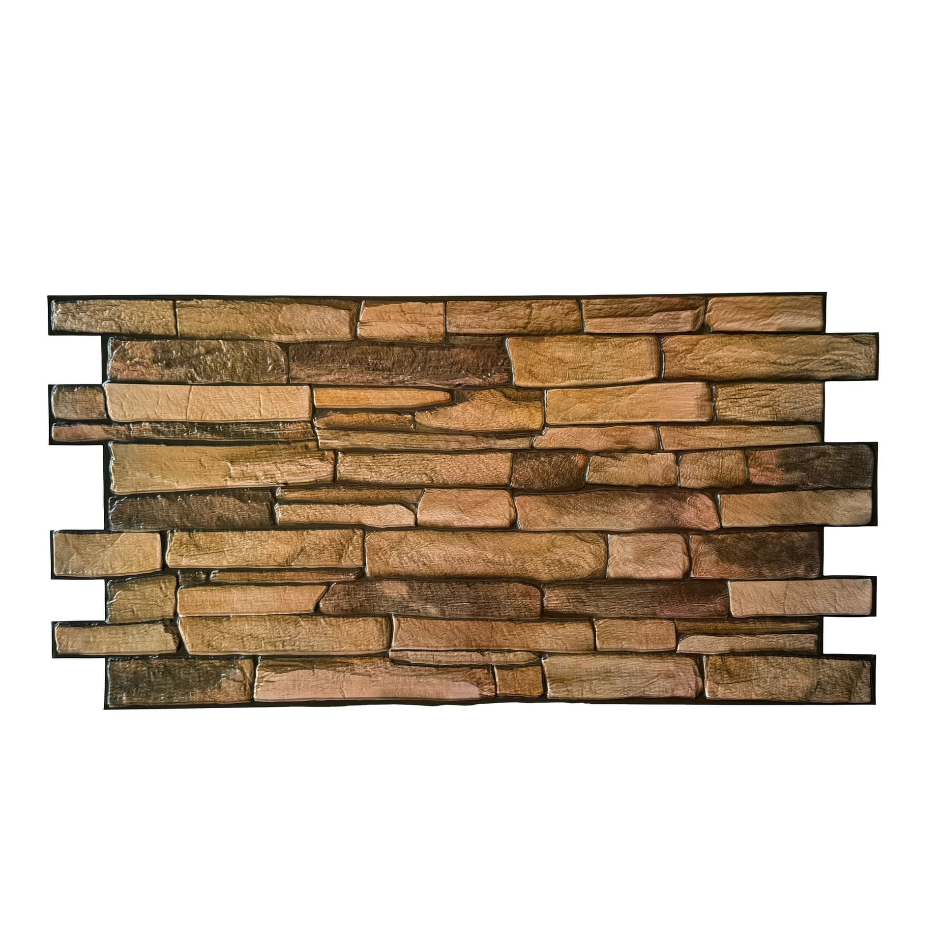 Pannelli 3D Rivestimento a parete in PVC effetto PIETRA CALDA MISTA 96x48cm Realistici, isolanti, idrorepellenti. in Decorazioni a parete Eternal Parquet - Ariano Irpino, commercioVirtuoso.it