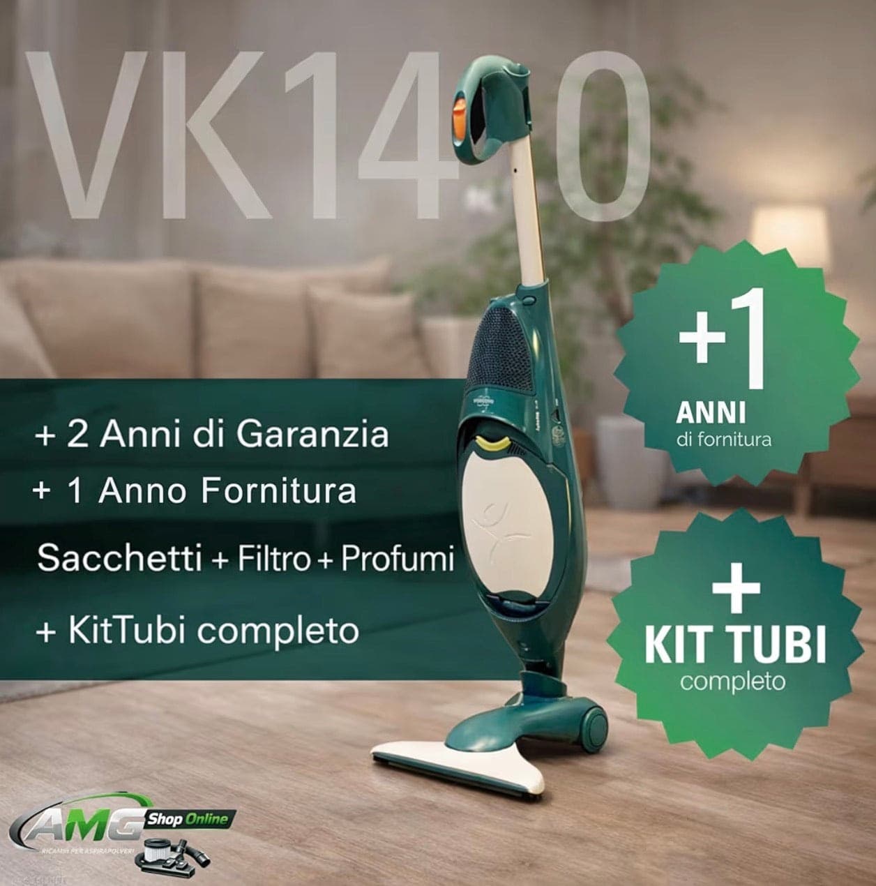 ASPIRAPOLVERE FOLLETTO VK 140 - 1