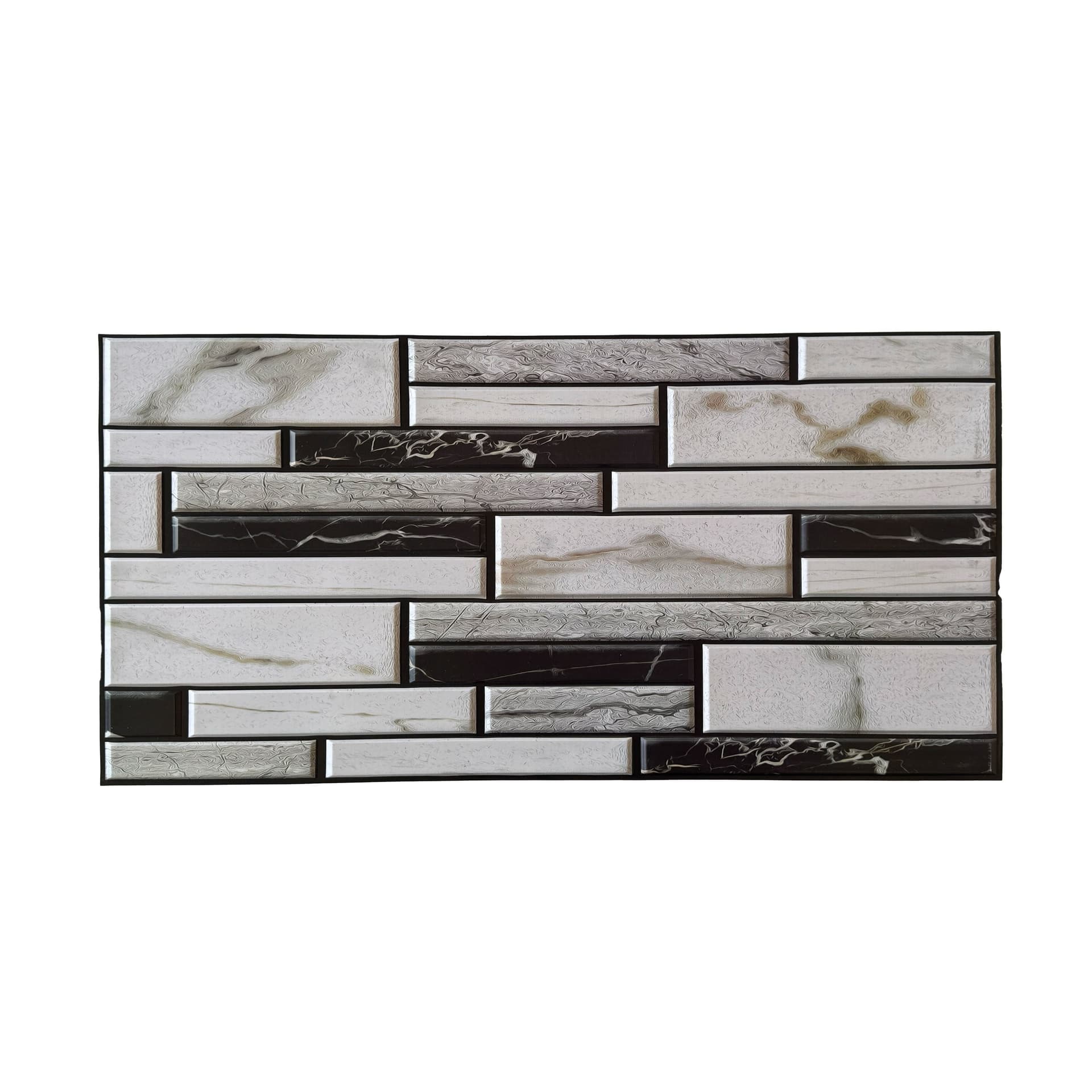 Pannelli 3D Rivestimento a parete in PVC effetto MARMO B&W 96x48cm Realistici, isolanti, idrorepellenti. in Decorazioni a parete Eternal Parquet - Ariano Irpino, commercioVirtuoso.it
