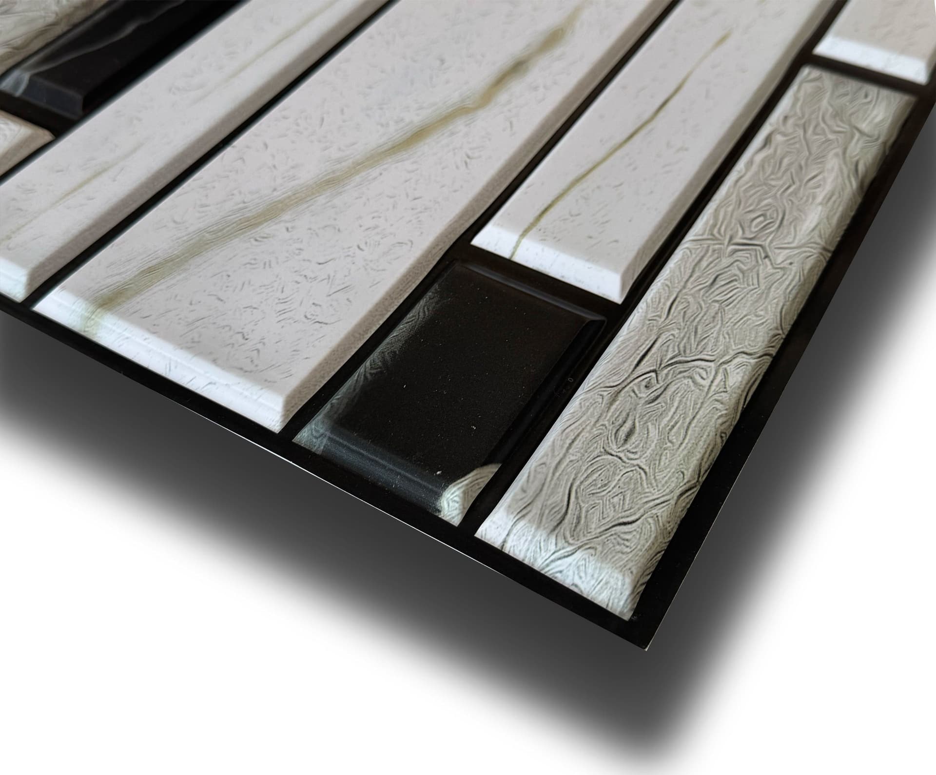 Pannelli 3D Rivestimento a parete in PVC effetto MARMO B&W 96x48cm Realistici, isolanti, idrorepellenti. in Decorazioni a parete Eternal Parquet - Ariano Irpino, commercioVirtuoso.it