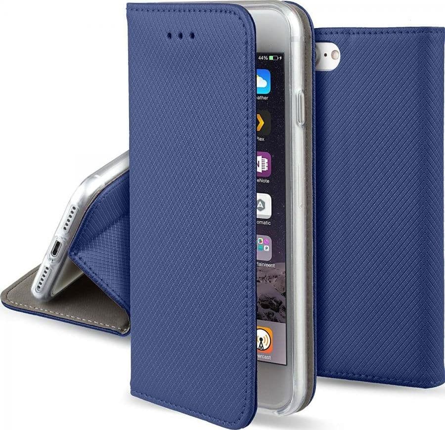 book oppo A80 Blu navy con porta carte di credito chiusura magnetica