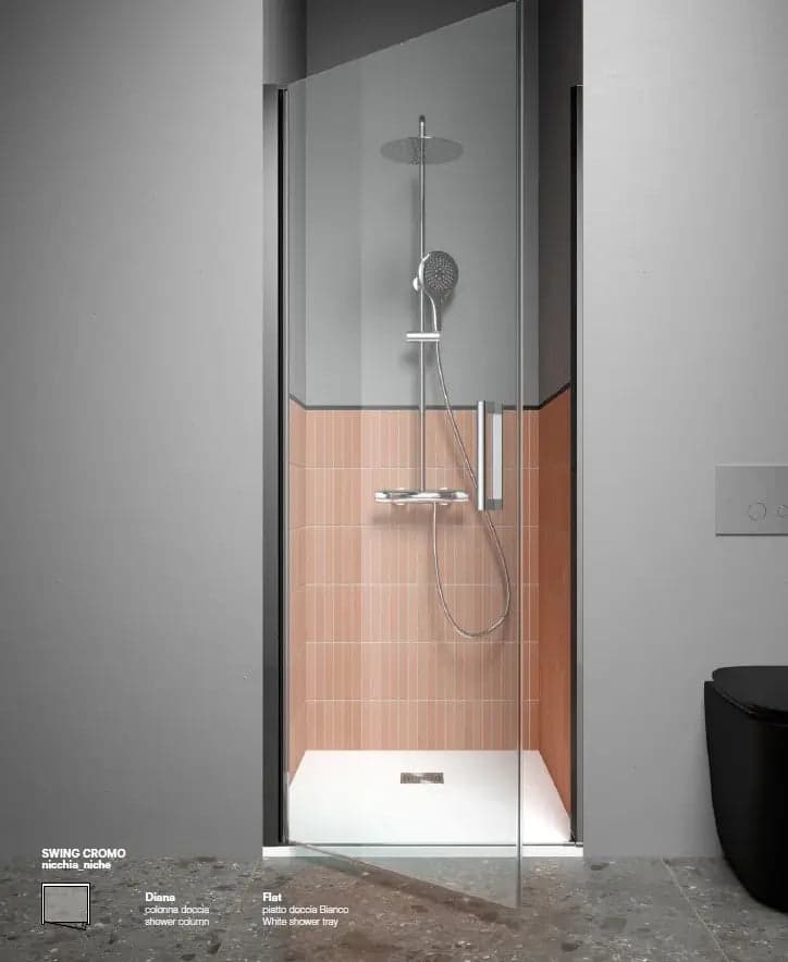 Porta Doccia Battente Totale Anticalcare 6mm H200 - Swing - 2