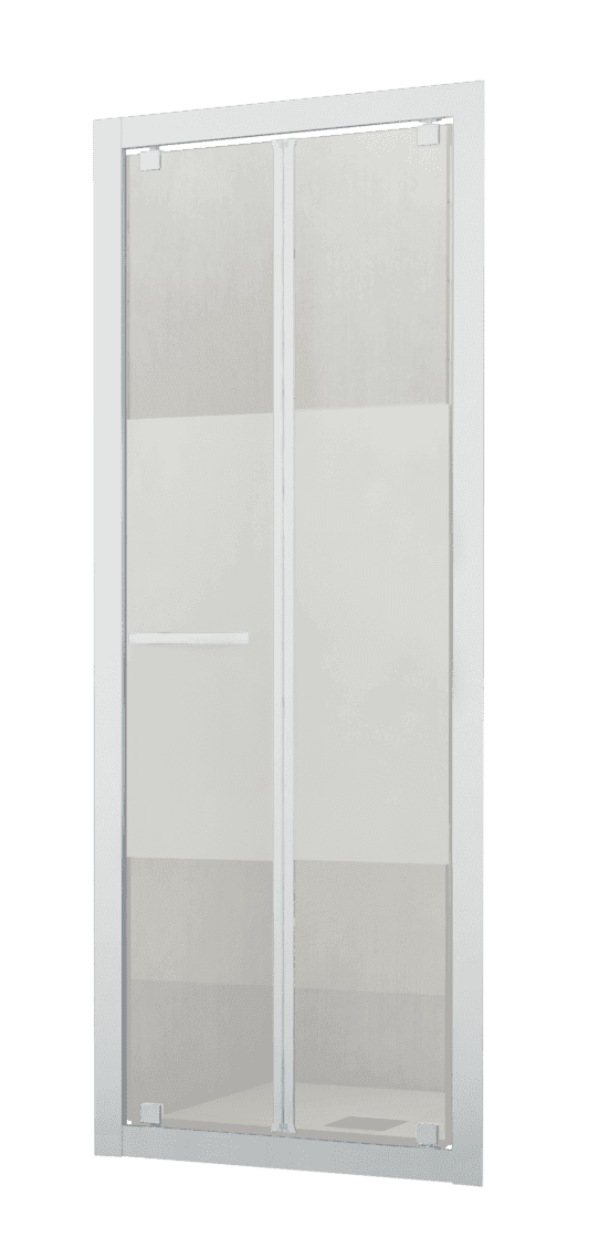 Porta Doccia Pieghevole 6mm Trasparente H200cm Anticalcare - 3