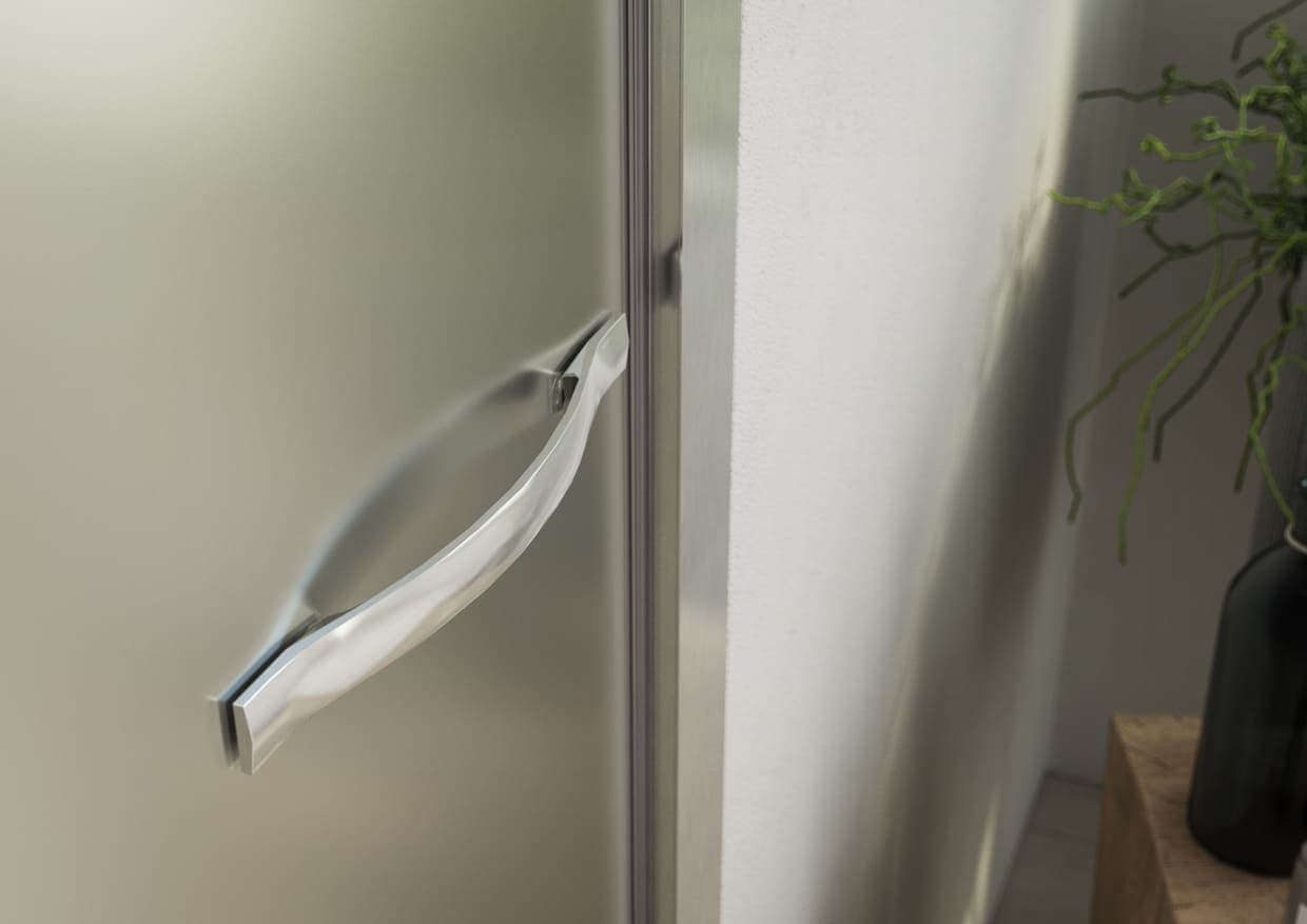 Porta Doccia Pieghevole 6mm Trasparente H200cm Anticalcare - 6