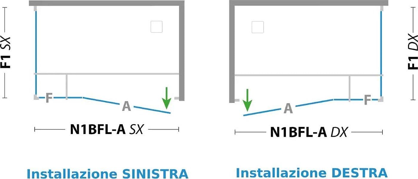 Box Doccia H200 6mm Battente Lato Muro - 3
