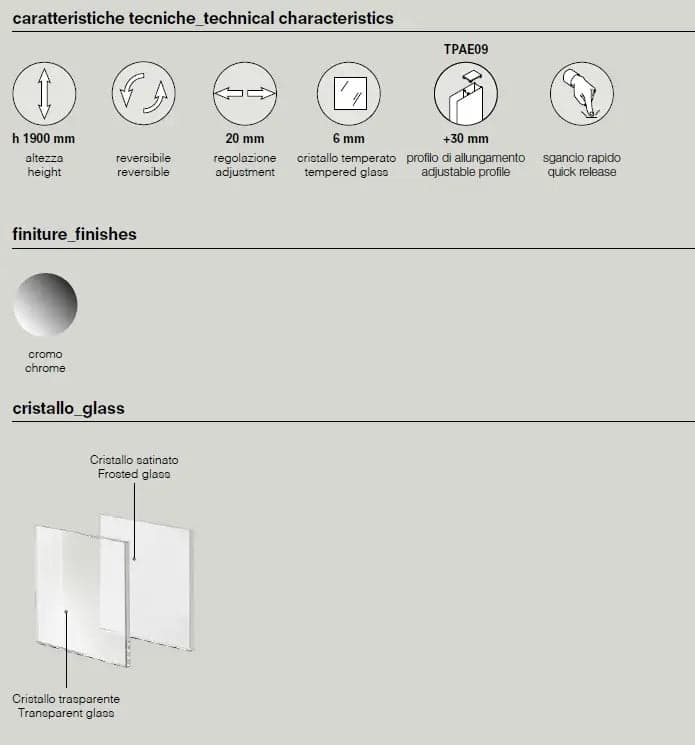 Box Doccia ECO 6mm Porte Scorrevoli H190 - 8