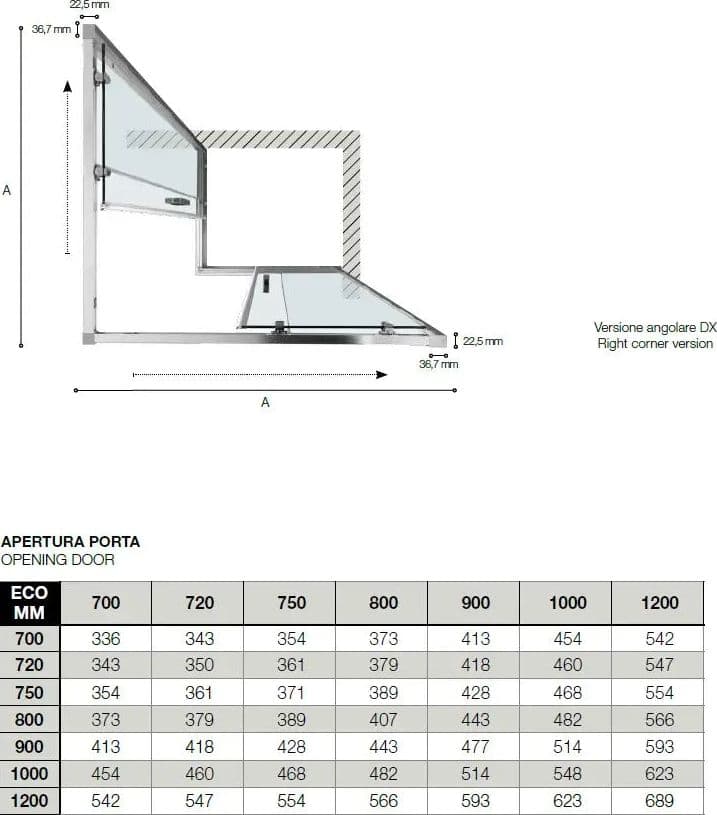 Box Doccia ECO 6mm Porte Scorrevoli H190 - 9