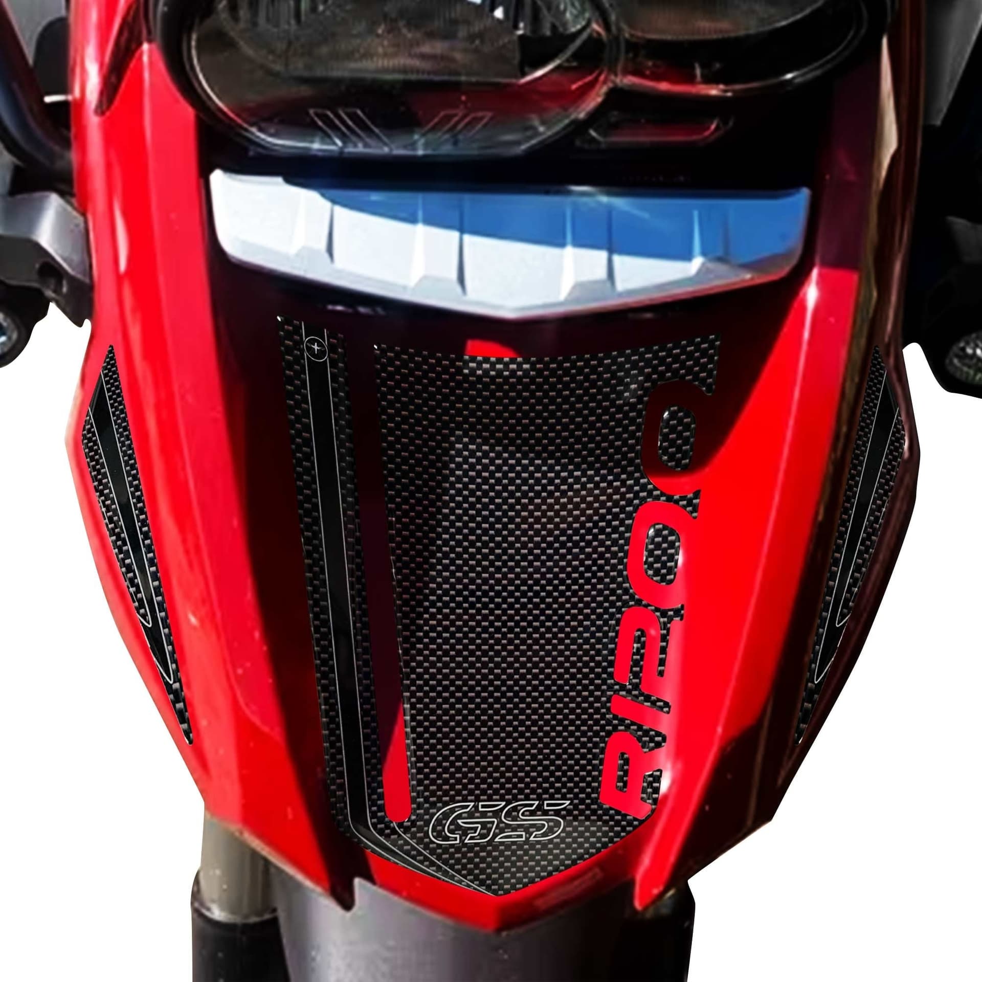 KIT ADESIVI 3D PROTEZIONE CARBON PUNTALE compatibile MOTO BMW GS R1200 2008-2012 in Decalcomanie adesivi e magneti LabelBike - Bibbiano, commercioVirtuoso.it