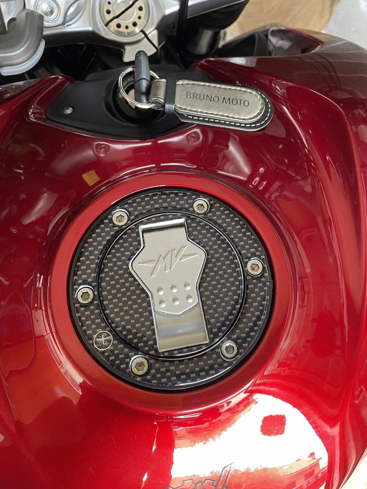 PROTEZIONE in RESINA GEL 3D TAPPO SERBATOIO compatibile per MOTO MV AGUSTA F3 - 3