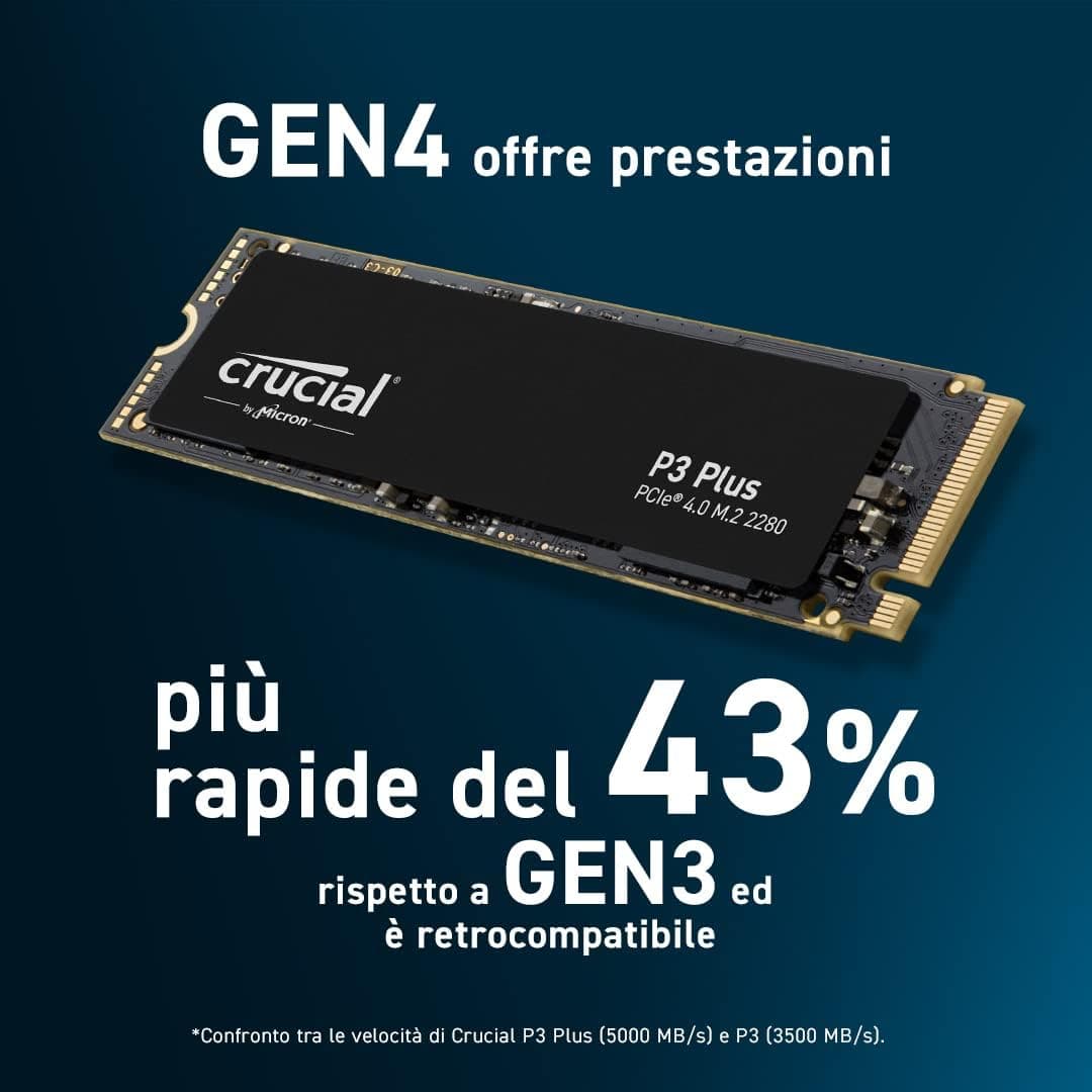 Ssd 1Tb Crucial P3 Plus Pcie 4.0 Nvme M.2 Ct1000P3Pssd8 USATO - 4