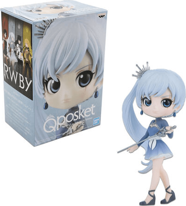 Statua Rwby - Weiss Schnee Q Posket Mini Figure – Banpresto/bandai
