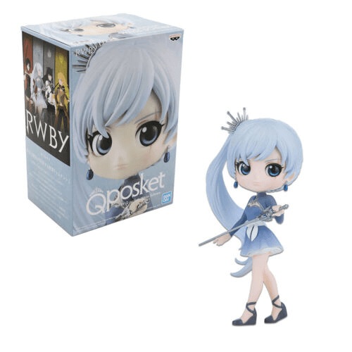 Statua Rwby - Weiss Schnee Q Posket Mini Figure - 5