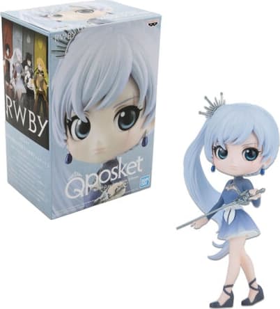 Statua Rwby - Weiss Schnee Q Posket Mini Figure - 4