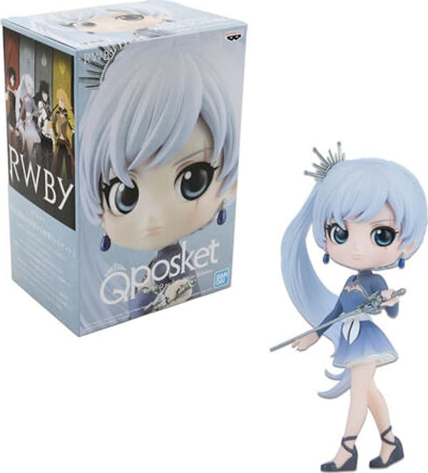 Statua Rwby - Weiss Schnee Q Posket Mini Figure - 4