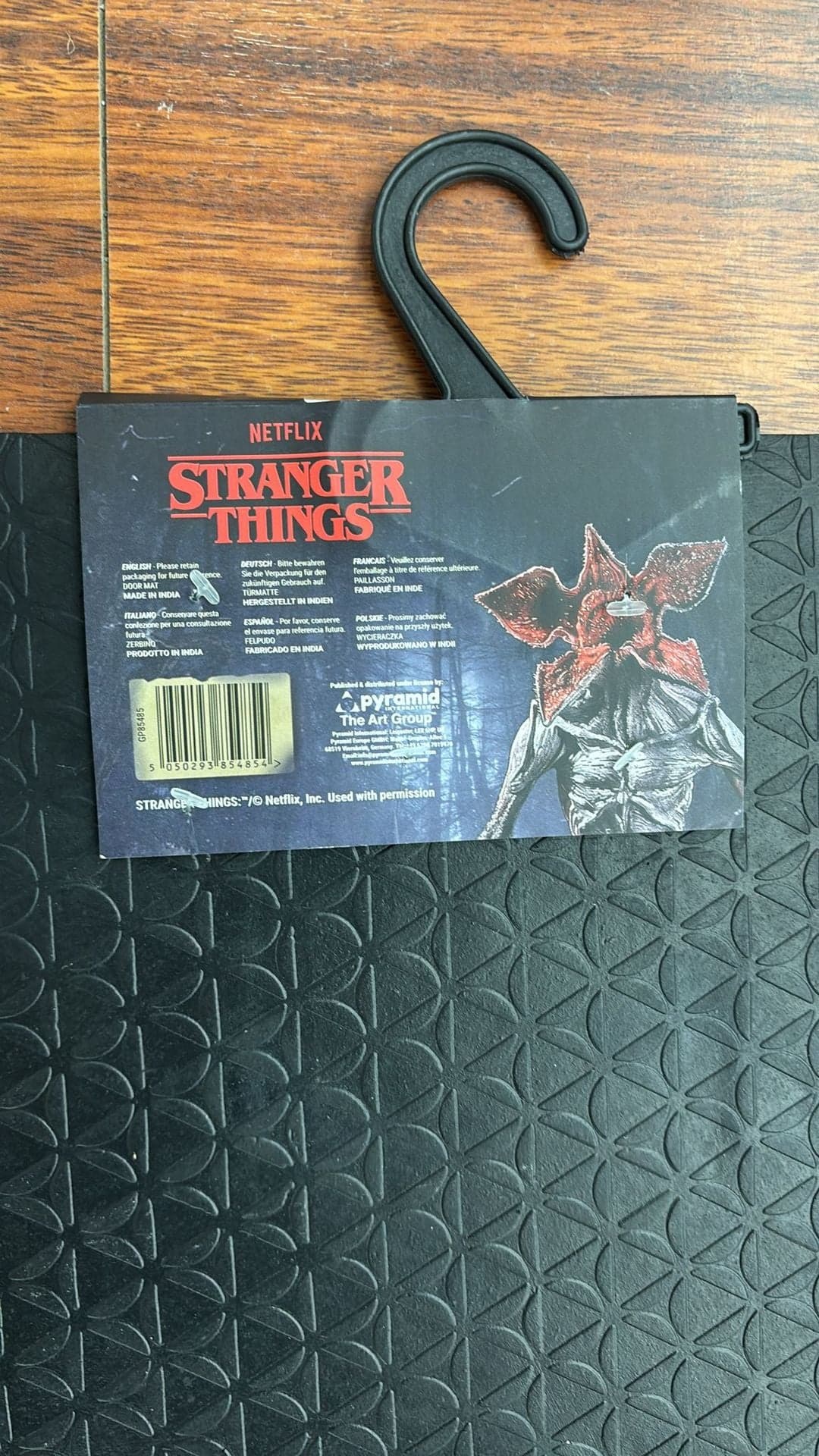 Zerbino in gomma Stranger Things Enter The Upside Down Cm 60X40 - Gp85485 - 3