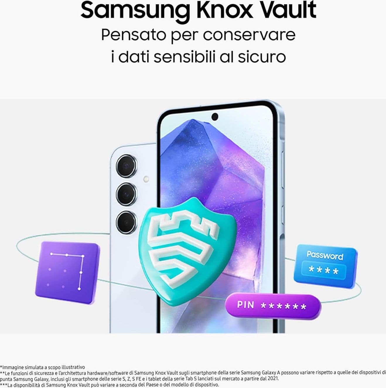 Samsung Galaxy A55 5G 8Gb Ram 128Gb Dual Sim Awesome Navy + Cover Clear Case Omaggio - 4