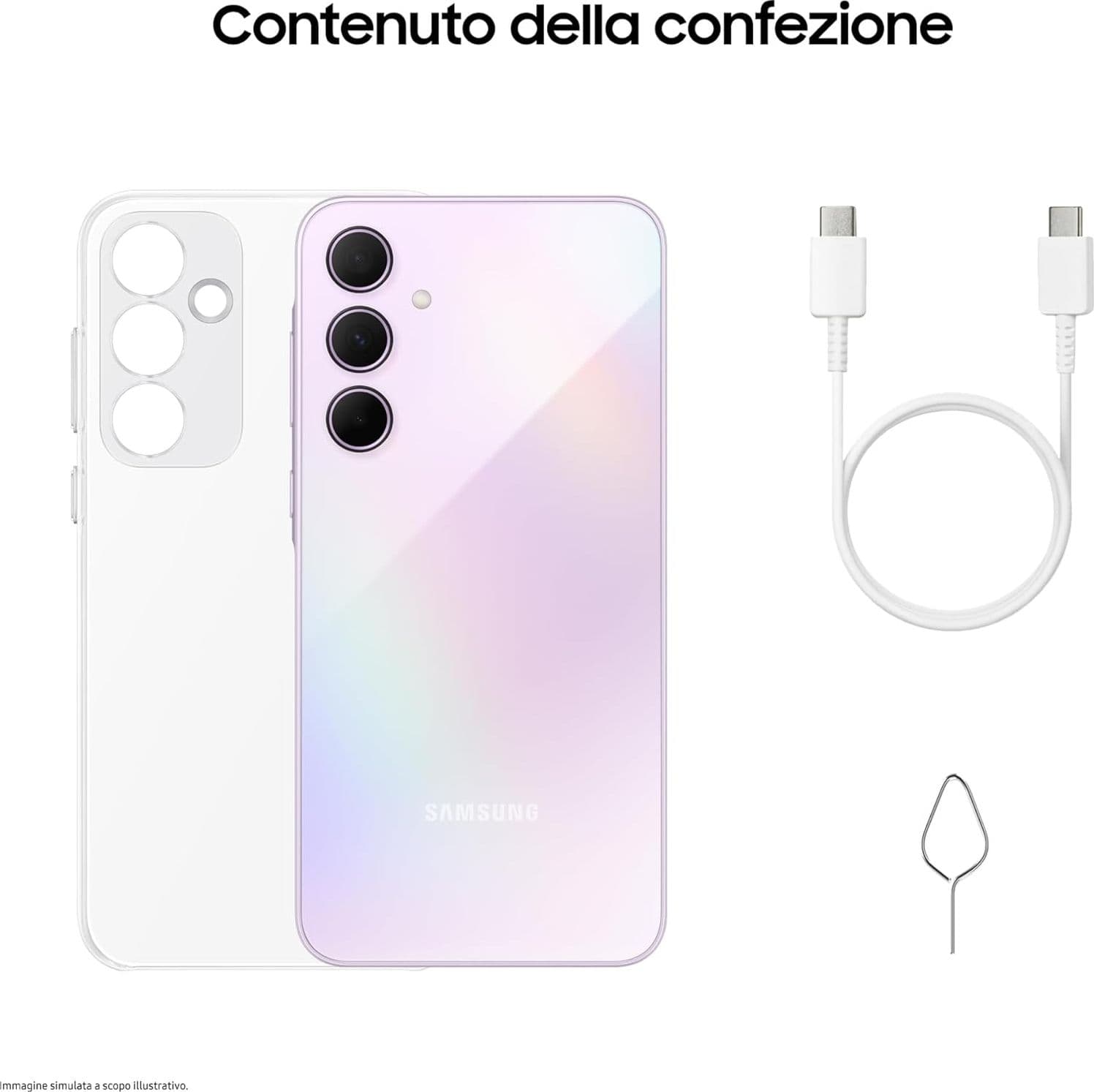 Samsung Galaxy A35 5G 8Gb Ram 256Gb Dual Sim Awesome Lilac + Cover Clear Case Omaggio Usato - 9